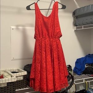 Red Lace dress